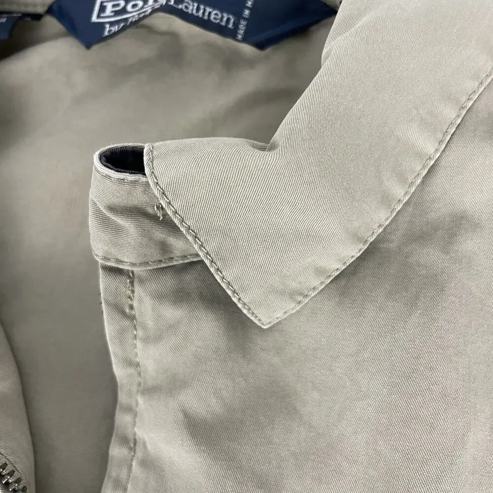 Vintage Polo Ralph Lauren Golf Harrington Men's Jacket Beige Large